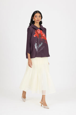 Andrea Shirt - Aubergine