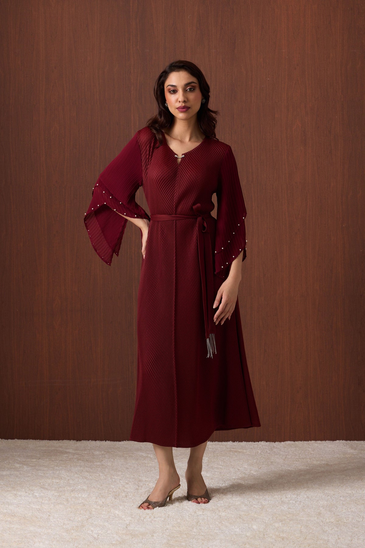 Josephine Dress - Garnet