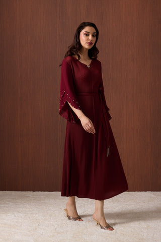 Josephine Dress - Garnet