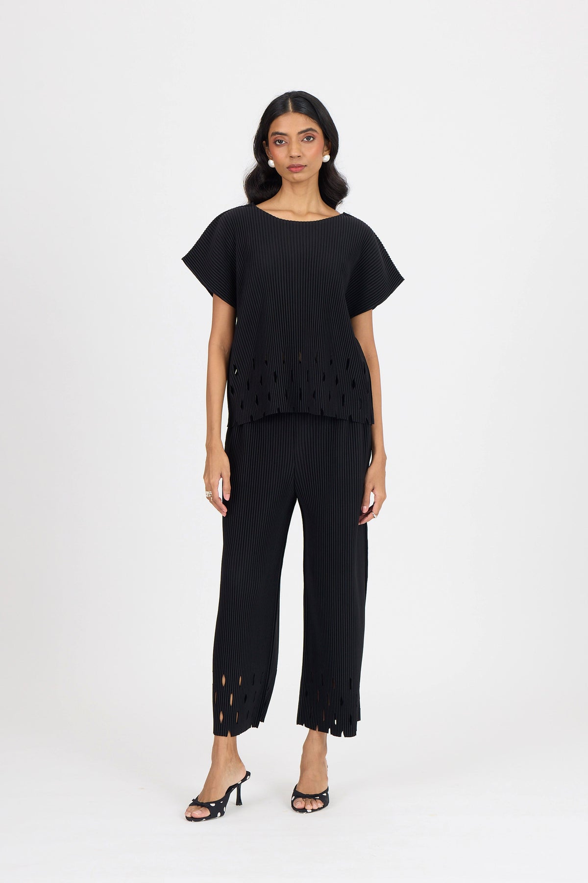 Gabriel Cutwork Set - Black