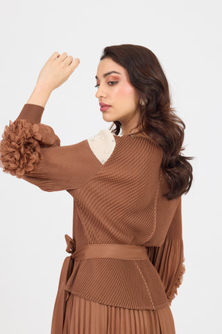Lucille Skirt Set - Brown