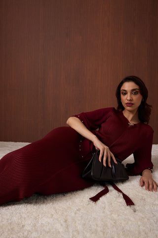 Josephine Dress - Garnet