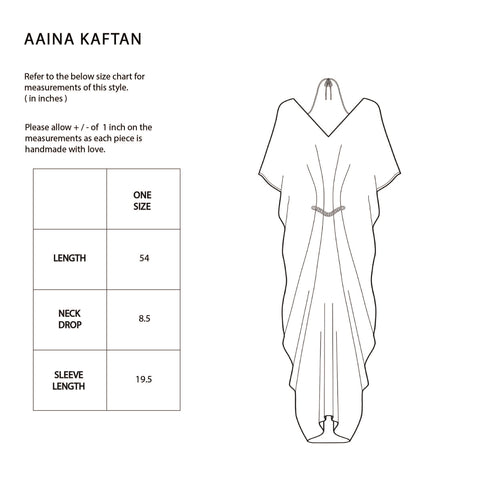 Aaina Kaftan - Pastel Paisley