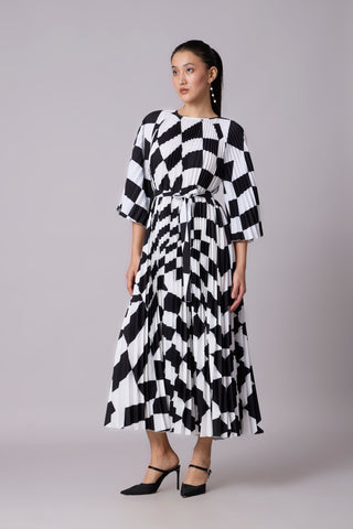 Ariel Maxi Dress - Black & White