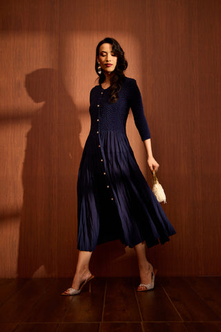 Iris Dress - Navy