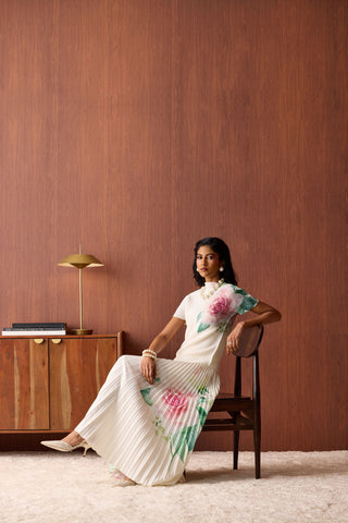 Amelia Rose Maxi Set - Off White