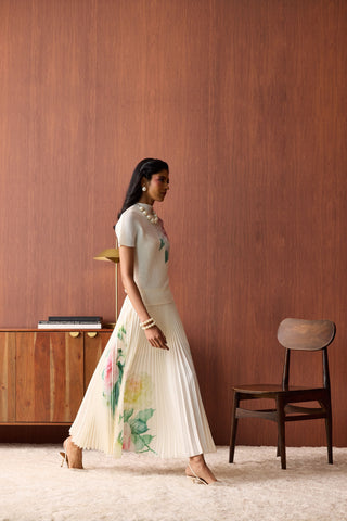Amelia Rose Maxi Set - Off White