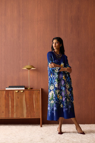 Azalea Dress - Deep Blue