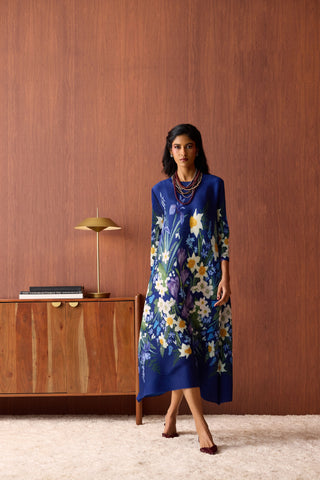 Azalea Dress - Deep Blue