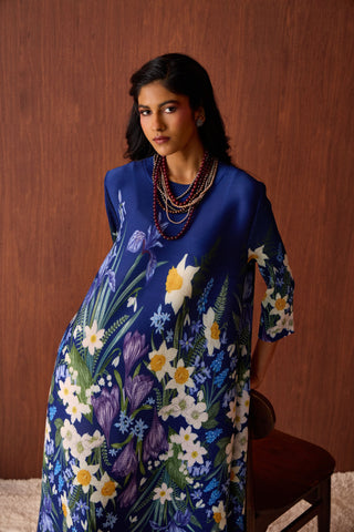 Azalea Dress - Deep Blue