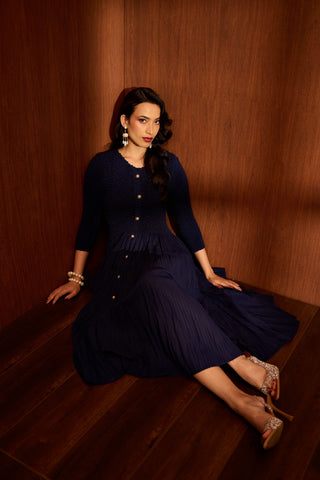 Iris Dress - Navy