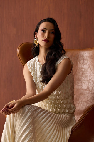 Amber Satin Set - Ivory