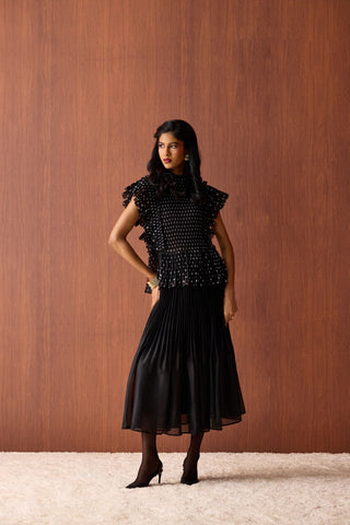 Molly Polka Top - Black