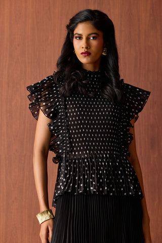 Molly Polka Top - Black