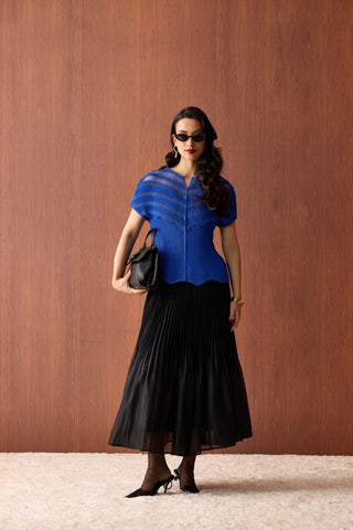 Antoinette Top - Sapphire Blue
