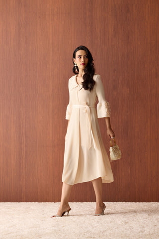 Trudy Dress - Apricot Cream