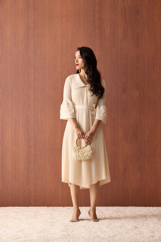Trudy Dress - Apricot Cream