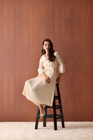 Trudy Dress - Apricot Cream