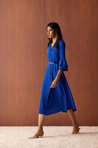 Trudy Dress - Sapphire Blue