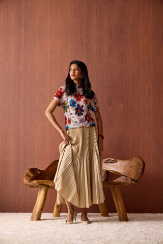 Flora Top - Beige