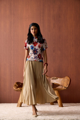 Flora Top - Beige