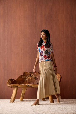 Flora Top - Beige