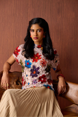 Flora Top - Beige