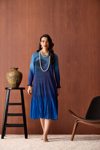 Ava Dress - Ombre Blue