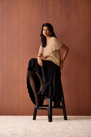 Antoinette Top - Light Mocha