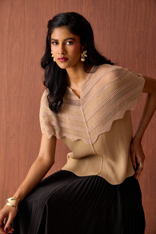 Antoinette Top - Light Mocha