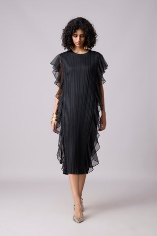 Lissy Ruffle Dress - Black