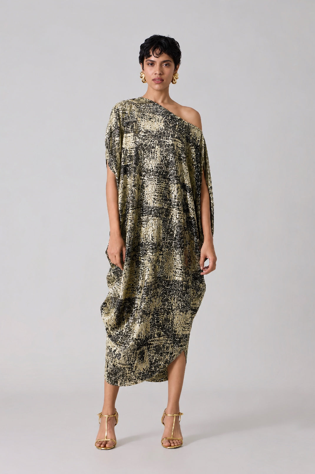 Ophelia Dress - Black & Gold