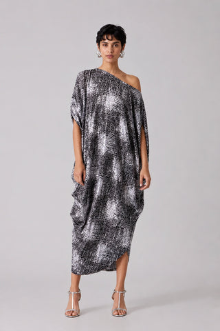 Ophelia Dress - Black & Silver