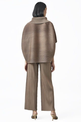 Sloane Pearled Batwing Top - Taupe