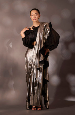 Lila Drape Saree