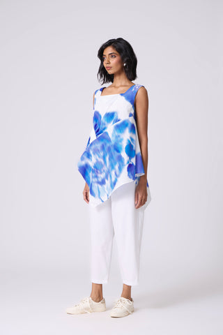 Remy Printed Top - Blue Haze