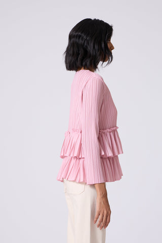 Tia Ruffle Top - Pink