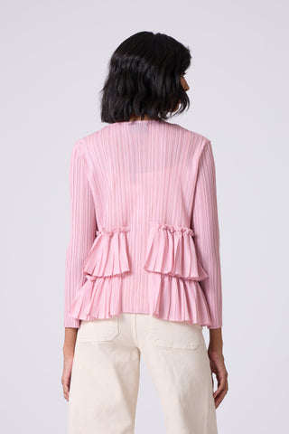 Tia Ruffle Top - Pink
