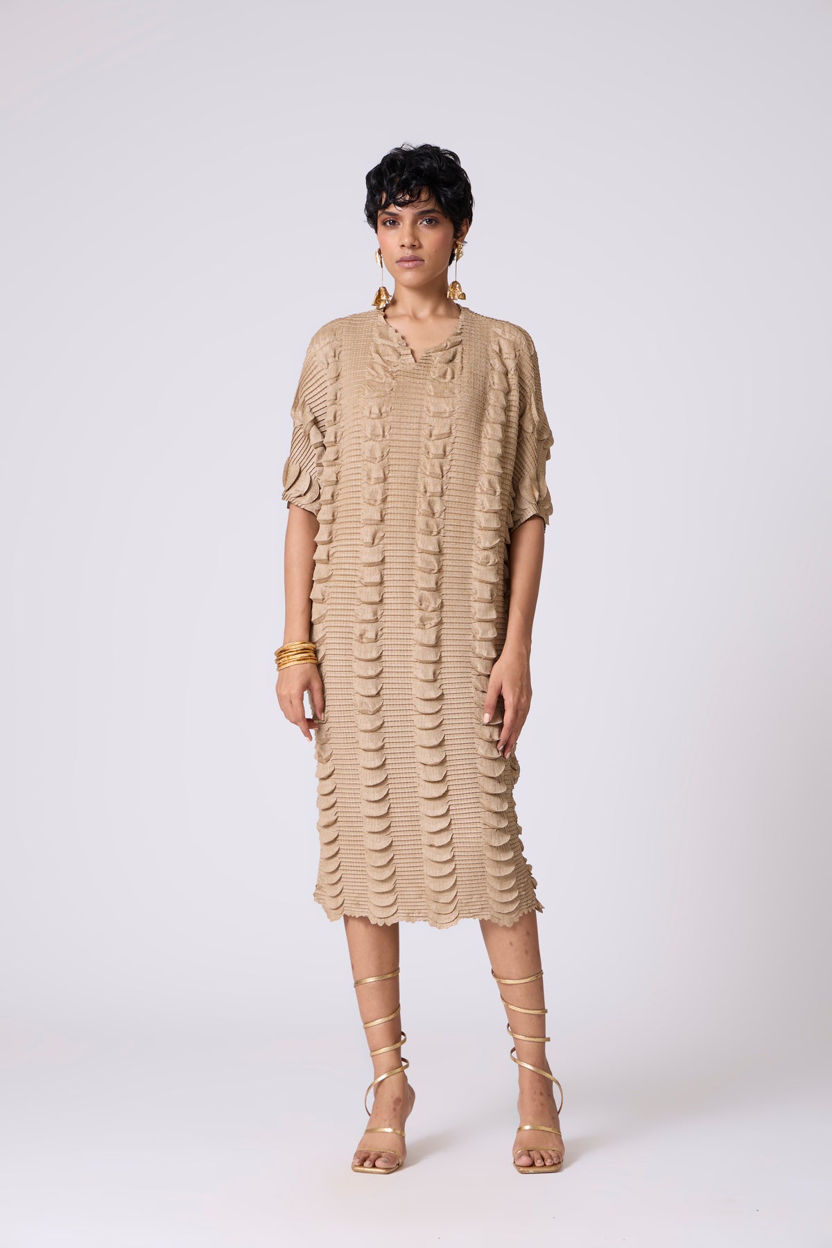 Jolene Dress - Champagne Beige