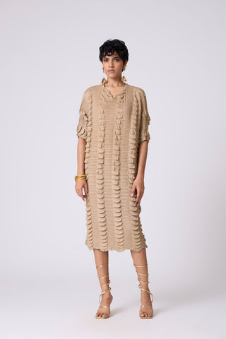 Jolene Dress - Champagne Beige