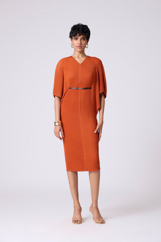 Tahita Dress - Rust Orange