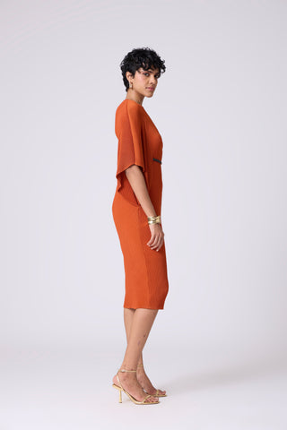 Tahita Dress - Rust Orange