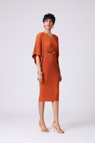 Tahita Dress - Rust Orange