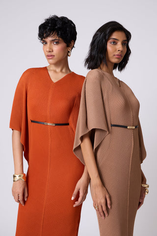 Tahita Dress - Rust Orange