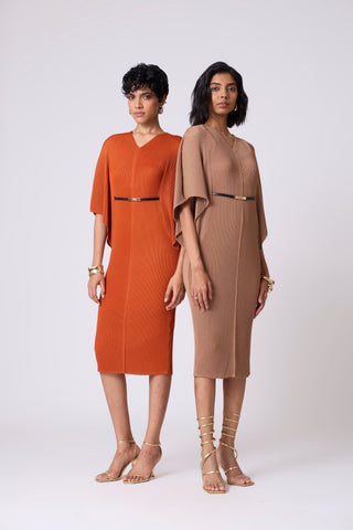 Tahita Dress - Rust Orange