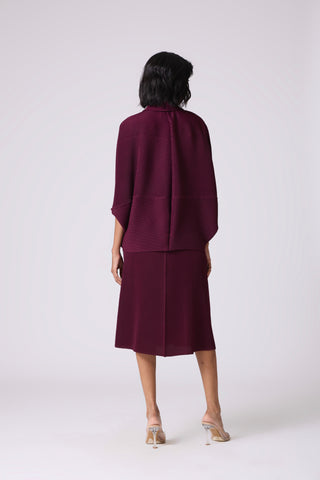 Fabiola Dress - Wine Purple