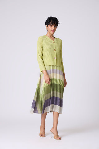 Kasey Overlay Dress - Pale Green