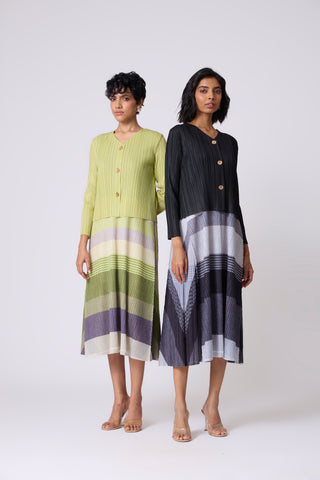 Kasey Overlay Dress - Monochrome