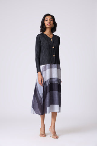 Kasey Overlay Dress - Monochrome