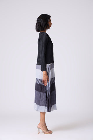 Kasey Overlay Dress - Monochrome